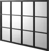 Wandspiegel ’Cupello’ Fensterspiegel 90x60 cm Schwarz, matt Produktbild-Vorschau 4