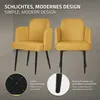ML-Design jídelní židle hořčicový látkový potah Kuchyňská Náhled obrázku produktu 3