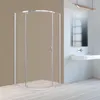 Cabina doccia 80X80X190 Cm/6 Mm semicircolare senza piatto Anteprima dell’immagine prodotto 7
