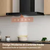 CIARRA A+++ 650 m³/h Hotte d'aspiration murale 90cm WIFI Voir les images du produit 5