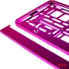 Podkładka pod tablicę rejestracyjną - różowa metalizowana Podgląd zdjęcia produktu 4