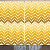 ARANDE Winkel Gardine, Muster Mit Zickzack Gold Ombre Produktbild-Vorschau 1