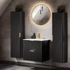 Badezimmer Möbel Set, 60cm Waschtisch mit Keramik Produktbild-Vorschau 1