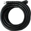 A coiled black pressure washer hose on a white background. Podgląd zdjęcia produktu