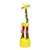 Poupée d'imprimerie en bois Girafe colorée Voir les images du produit 2