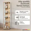 K-Möbel Vetrina verticale in vetro in faggio (176x37x33 cm) Anteprima dell’immagine prodotto 2
