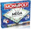 The image shows the box of the Monopoly Mega Edition board game. Produktbild-Vorschau