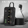 Steckdosenleiste 3-Fach 6 USB Mehrfachsteckdose mit Produktbild-Vorschau 1