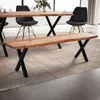 FineBuy, jedálenská lavica, 160 cm, akáciové masívne drevo Náhľad obrázku produktu 1