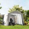 Outsunny Gerätehaus mit Satteldach wasserdicht Gerätezelt Produktbild-Vorschau 7