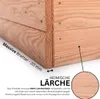 Premium Frühbeet aus Lärche, 116x76x20/30 cm, 20 mm Produktbild-Vorschau 4