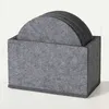 LS-LebenStil 10x Filz Glasuntersetzer Grau Rund 10cm mit Produktbild-Vorschau 6