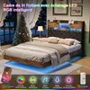 INONEFT Schwebendes Bett 140x200 cm mit RGB LED, Produktbild-Vorschau 4