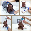 A collage of images showing a child playing with a toy veterinarian set, including a stuffed dog, carrier, and medical accessories. Anteprima dell’immagine prodotto