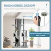 PawHut tiragraffi a soffitto, albero per gatti, tiragraffi Anteprima dell’immagine prodotto 4