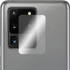 A close-up shot of a smartphone camera lens protector being applied to a smartphone. Produktbild-Vorschau