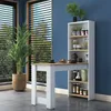 Dmora Tavolo Fisso Areneio 53.8x120x153.6h cm Bianco, 5 Anteprima dell’immagine prodotto 5