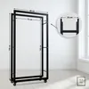 Dřevěný stojan Keri s kolečky 25x80x150, černý kov Náhled obrázku produktu 8