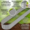 TTL GARDEN Hochbeet SPIRIT XXL 400x80x45cm Silber – Metall Produktbild-Vorschau 3