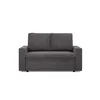 A dark gray sofa with a sleeping function is shown against a white background. Produktbild-Vorschau