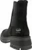 A black Chelsea boot is shown from the back, with a white background. Produktbild-Vorschau