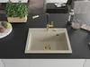 Granitový drez Mexen Oscar s 1 misou 580 x 490 mm, béžový, Náhľad obrázku produktu 3