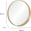 Miroir rond en chêne VALI Voir les images du produit 3