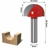 Kulatá fréza na dřevo, sada 5 fréz s 8mm stopkou Náhled obrázku produktu 4