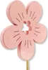 Holz Blumen-Stecker Blüte rosa 5 Stück 7 x 36cm Dekostecker Produktbild-Vorschau 4