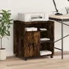 vidaXL Stojak na drukarkę z kółkami dąb wędzony 60x50x67 cm Podgląd zdjęcia produktu 3