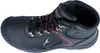 A black work boot with red accents and laces, shown from a top-down side view. Anteprima dell’immagine prodotto