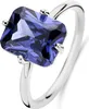 Neu Bling 9NB-1142-58 Silber Ring mit Zirkonia Stein - lila Produktbild-Vorschau 1
