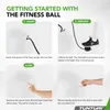 Tunturi Gymball 65 cm, bianco sporco, Anti Burst Anteprima dell’immagine prodotto 2