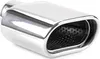 A close-up studio shot of a chrome exhaust tip. Anteprima dell’immagine prodotto