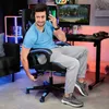di volio herní židle Ragazo modrá, ergonomická kancelářská Náhled obrázku produktu 6