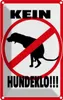 vianmo Blechschild 30x20 cm Kein Hundeklo Tiere Hund Produktbild-Vorschau 1