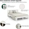 Homestyle4u drevená posteľ manželská posteľ 140x200 s Náhľad obrázku produktu 3