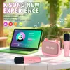 Kinder Karaoke-Lautsprecher mit 2 Mikrofone bunte Lichter Produktbild-Vorschau 5