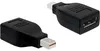 DeLOCK 65238, mini Displayport 1.2, Displayport, Černá Náhled obrázku produktu 1