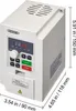 VEVOR VFD 10HP, 7,5KW, 35A, 1 oder 3 Phasen 220V Eingang zu Produktbild-Vorschau 7