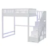 Merax Etagenbett Hochbett 140x200cm mit LED und Produktbild-Vorschau 9