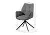 MASSIVMOEBEL24 Drehstuhl 61x61x89 braun / grün HENRI #101 Produktbild-Vorschau 8
