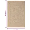 vidaXL Tappeto ZIZUR 200x290 cm effetto juta per interni ed Anteprima dell’immagine prodotto 15