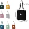 OKWISH Cord Umhängetasche Damen, Groß Schultertasche Canvas Produktbild-Vorschau 6