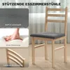 HOMCOM Essgruppe Esstisch mit 2 Stühlen Esszimmergruppe für Produktbild-Vorschau 5