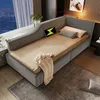 Polsterbett 90x200cm mit Stauraum, Samt grau, Tagesbett mit Produktbild-Vorschau 8