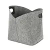 Aufbewahrungskorb Filz Zeitungskorb 24x34x24cm hellgrau Produktbild-Vorschau 3
