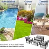 MeXo Gartenmöbelset Aluminium, 4 Personen, Ergonomische Produktbild-Vorschau 13
