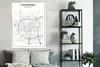 MuchoWow® Poster Stadtplan - Leeuwarden - Schwarz und weiß Produktbild-Vorschau 4