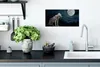 MuchoWow® Poster Wolf - Mond - Nacht - Tiere - Porträt Produktbild-Vorschau 3